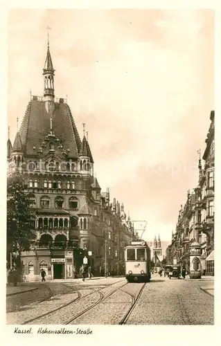 AK / Ansichtskarte Kassel Hohenzollern Strasse Strassenbahn Kassel