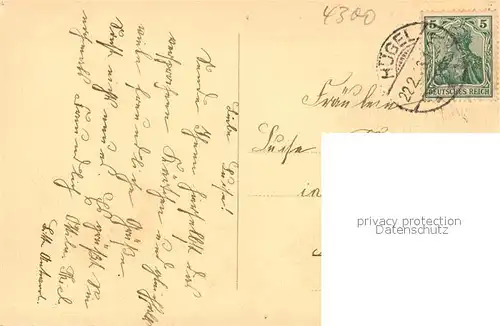 AK / Ansichtskarte Essen_Ruhr Partie bei Villa Huegel Essen_Ruhr