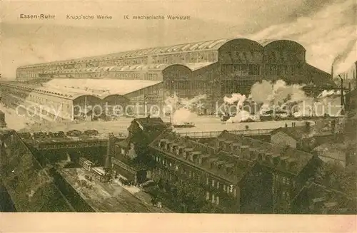 AK / Ansichtskarte Essen_Ruhr Kruppsche Werke IX mechanische Werkstatt Essen_Ruhr