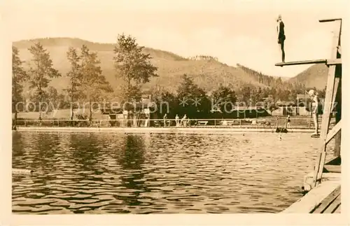 AK / Ansichtskarte Tabarz Schwimmstadion Tabarz