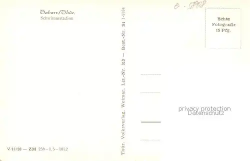 AK / Ansichtskarte Tabarz Schwimmstadion Tabarz