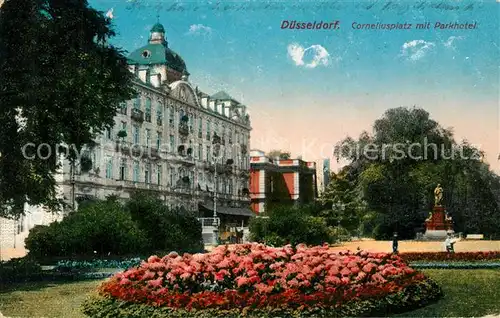 AK / Ansichtskarte Duesseldorf Corneliusplatz mit Parkhotel  Duesseldorf