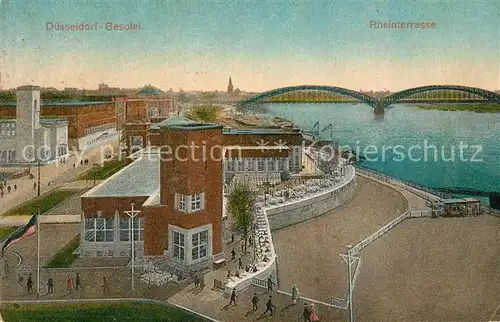 AK / Ansichtskarte Duesseldorf Gesolei Rheinterrasse Duesseldorf