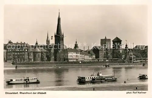 AK / Ansichtskarte Duesseldorf Rheinfront der Altstadt Duesseldorf