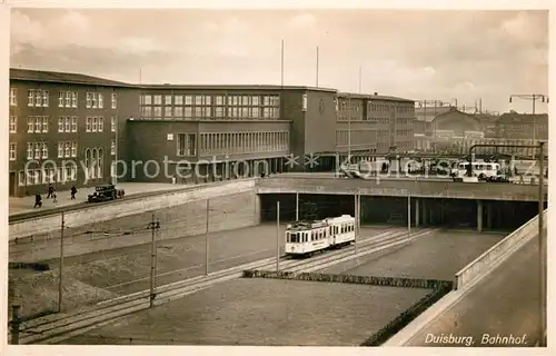 AK / Ansichtskarte Duisburg_Ruhr Bahnhof Duisburg Ruhr