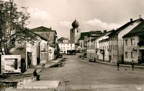 AK / Ansichtskarte Lam_Oberpfalz Strassenpartie Lam_Oberpfalz