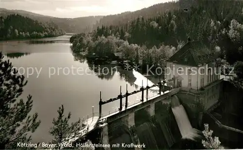 AK / Ansichtskarte Koetzting Hoellensteinsee mit Kraftwerk Koetzting