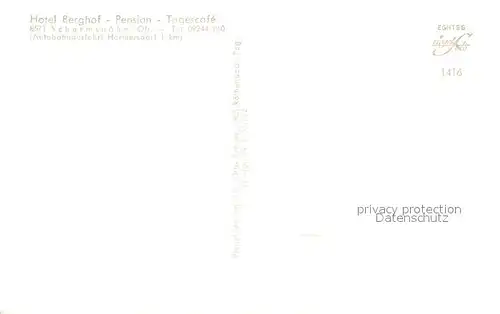 AK / Ansichtskarte Schermshoehe Hotel Berghof Pension Tagescafe Aussichtsturm Schermshoehe