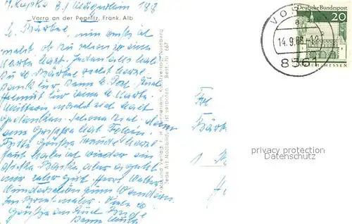 AK / Ansichtskarte Vorra_Pegnitz Panorama Vorra Pegnitz