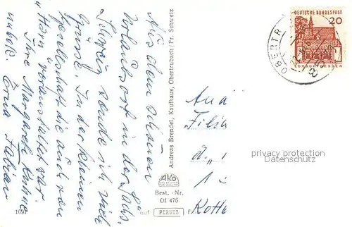 AK / Ansichtskarte Obertrubach Richard Wagner Felsen Panorama Gasthof zur Alten Post Obertrubach