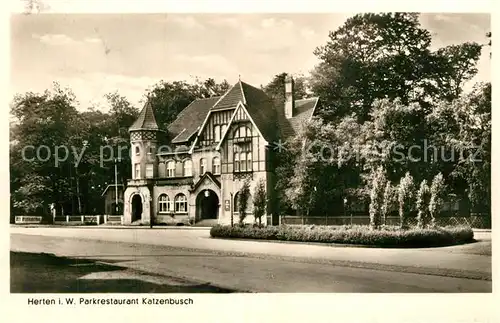 AK / Ansichtskarte Herten_Westfalen Parkrestaurant Katzenbusch Herten_Westfalen