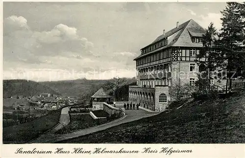 AK / Ansichtskarte Helmarshausen Sanatorium Haus Kleine Helmarshausen