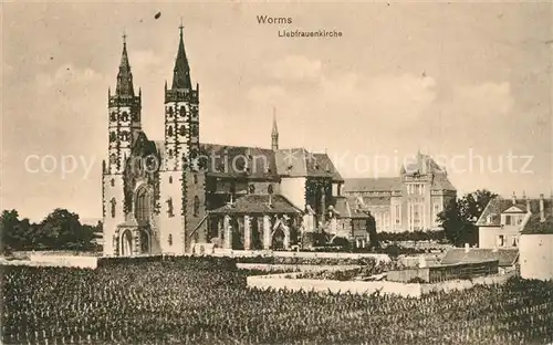 AK / Ansichtskarte Worms_Rhein Liebfrauenkirche Worms Rhein