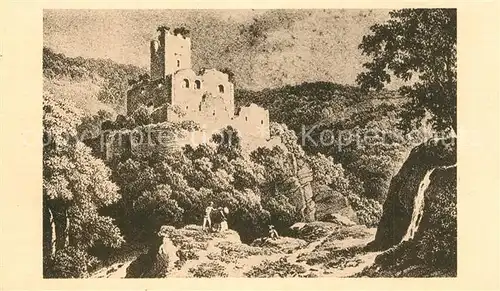 AK / Ansichtskarte Marbach_Neckar Schloss Hageneck Ruine Marbach Neckar