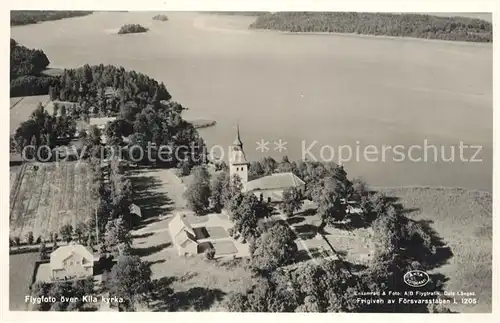 AK / Ansichtskarte Sala Fliegeraufnahme Kila Kyrka Sala
