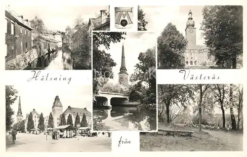 AK / Ansichtskarte Vaesteras Kirche Rathaus Stadtansichten Vaesteras