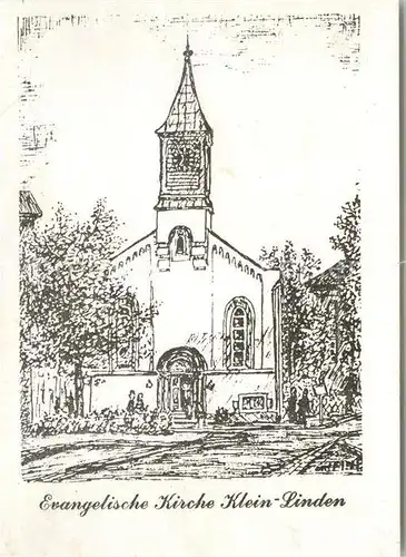 AK / Ansichtskarte Allendorf_Bad_Sooden Klein Linden Evangelische Kirche Kuenstlerkarte Allendorf_Bad_Sooden