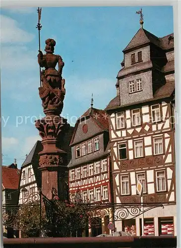 AK / Ansichtskarte Butzbach Fachwerkhaeuser Marktplatz Butzbach