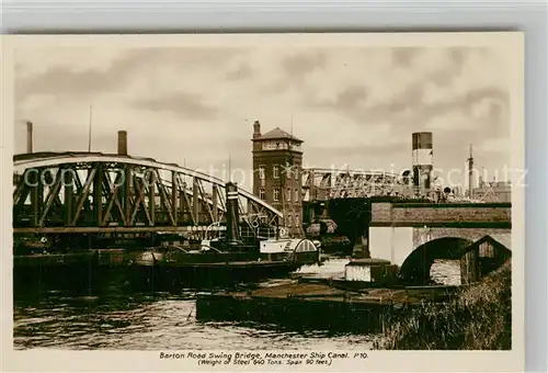 AK / Ansichtskarte Manchester_GB Barton Road Swing Bridge  