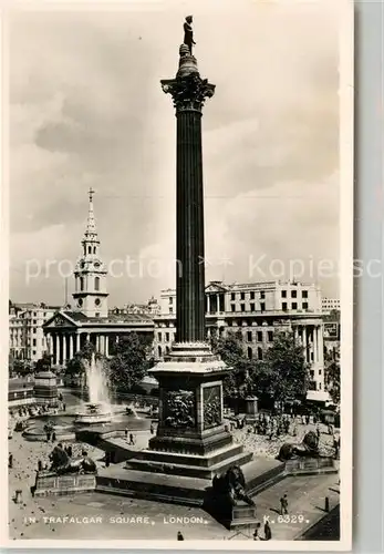 AK / Ansichtskarte London Trafalgar Square London