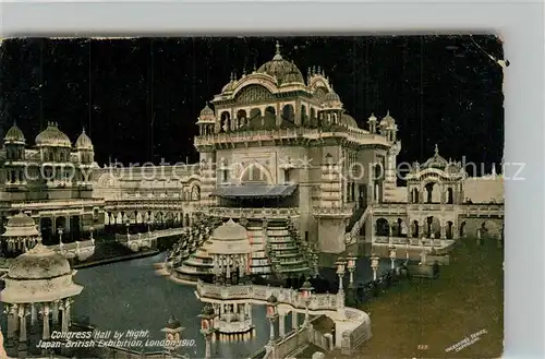 AK / Ansichtskarte London Congress Hall Nacht Japan British Exhibition  London