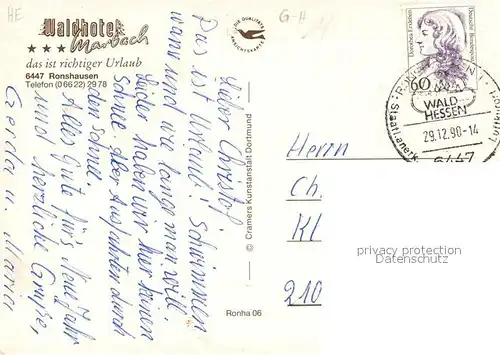 AK / Ansichtskarte Ronshausen Hallenbad Waldhotel Marbach Ronshausen