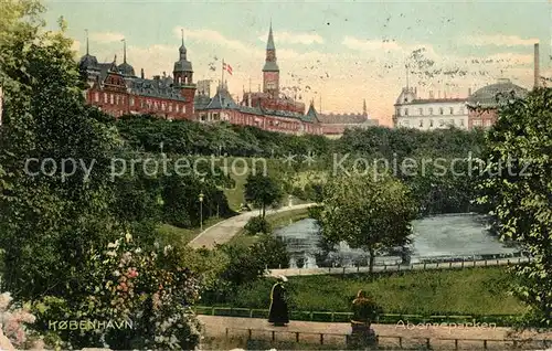 AK / Ansichtskarte Kobenhavn Schloss Stadtpanorama Kobenhavn