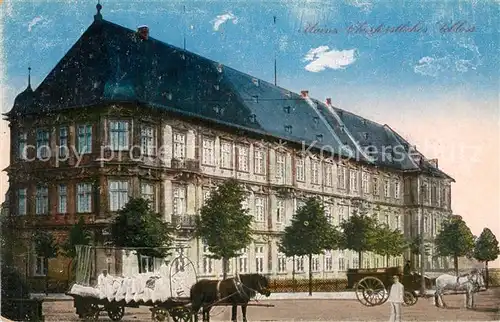 AK / Ansichtskarte Mainz_Rhein Kurfuerstliches Schloss Pferdewagen Mainz Rhein