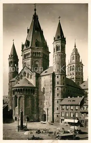 AK / Ansichtskarte Mainz_Rhein Dom Blick vom Liebfrauenplatz Mainz Rhein
