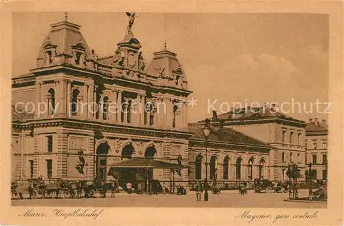 AK / Ansichtskarte Mainz_Rhein Hauptbahnhof Mainz Rhein