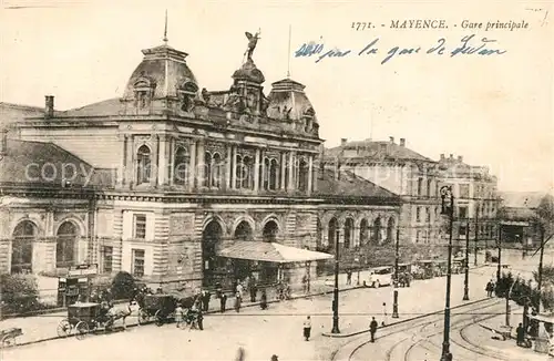AK / Ansichtskarte Mayence Gare principale Hauptbahnhof Mayence