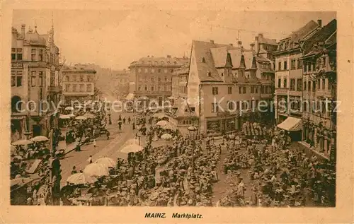 AK / Ansichtskarte Mainz_Rhein Marktplatz Mainz Rhein