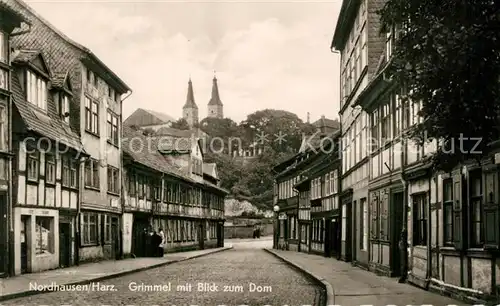 AK / Ansichtskarte Nordhausen_Thueringen Grimmel mit Domblick Nordhausen Thueringen