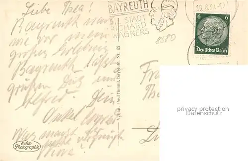 AK / Ansichtskarte Bayreuth Brautgasse Bayreuth