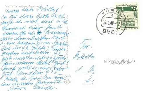 AK / Ansichtskarte Vorra_Pegnitz Fliegeraufnahme Vorra Pegnitz