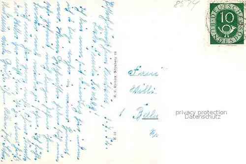 AK / Ansichtskarte Neuhaus_Pegnitz Bruecke Schloss Neuhaus Pegnitz