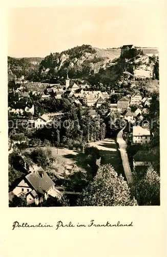 AK / Ansichtskarte Pottenstein_Oberfranken Panorama mit Burg Pottenstein_Oberfranken