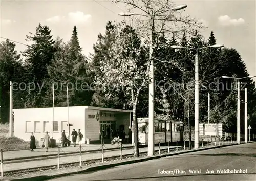 AK / Ansichtskarte Tabarz Am Waldbahnhof Tabarz