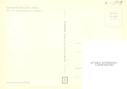 AK / Ansichtskarte Tambach Dietharz Blick vom Gaensekoepfchen Tambach Dietharz