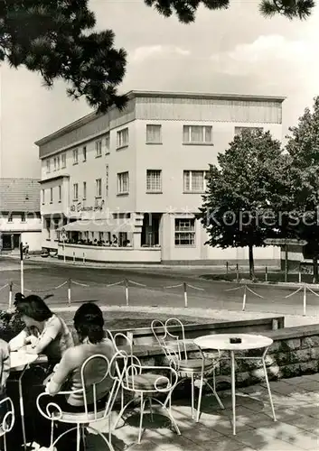 AK / Ansichtskarte Tabarz Hotel Tabarzer Hof Terrasse Tabarz