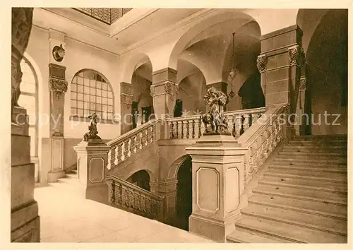 AK / Ansichtskarte Kassel Rathaus Treppenaufgang Kassel
