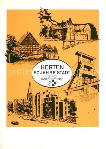 AK / Ansichtskarte Herten_Westfalen Stadtmotive Herten_Westfalen