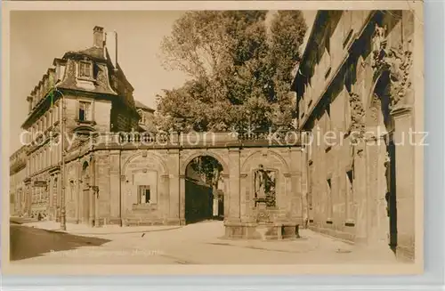 AK / Ansichtskarte Bayreuth Eingang zum Hofgarten Bayreuth