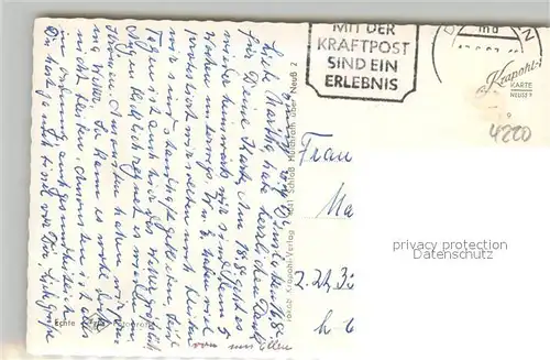 AK / Ansichtskarte Dinslaken Rittertor Burgtheater Kreishaus Hochhaus Dinslaken