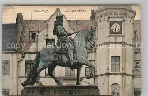 AK / Ansichtskarte Duesseldorf Jan Welm Denkmal Duesseldorf