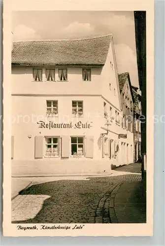AK / Ansichtskarte Bayreuth Kuenstlerkneipe Eule Bayreuth