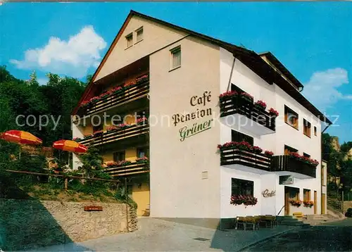 AK / Ansichtskarte Obertrubach Cafe Pension Gruener Obertrubach
