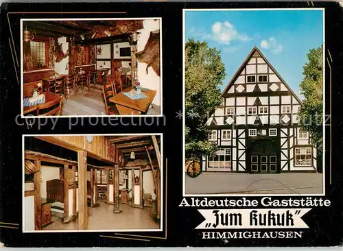 AK / Ansichtskarte Himmighausen Altdeutsche Gaststaette Zum Kukuk Kutscherstuben Himmighausen