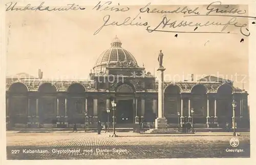 AK / Ansichtskarte Kobenhavn Glyptotheket Dante Seilen Kobenhavn
