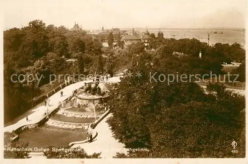 AK / Ansichtskarte Kobenhavn Gefion Springvandel Langelinie Kobenhavn